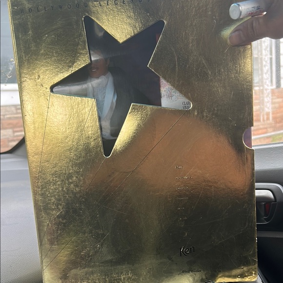 Gold Star-Shaped Cutout Box